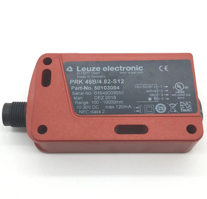 High Quality LEUZE LED 4 -pin PRK 46B/7D-S12 Polarized Retro-reflective Photoelectric Sensor
