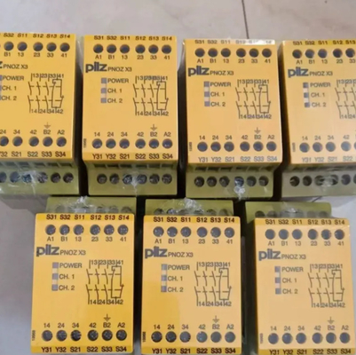 German Original PILZs Safety Relay 774314 PNOZ X3 110VAC 24VDC 3n/o 1n/c 1so