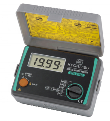 Kyoritsu KEW 4105A Digital Earth Resistance Tester High Precision Meter for Field Use