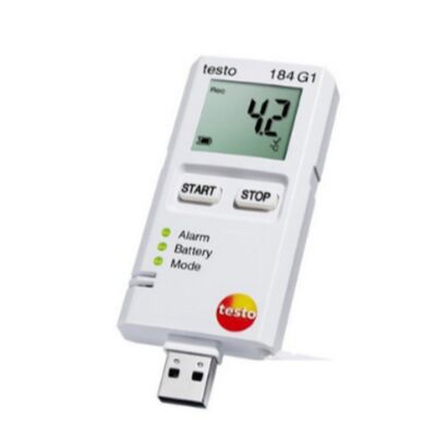 Original and New Testo 184 G1 - Temperature, Humidity and Shock USB Transport Data Logger
