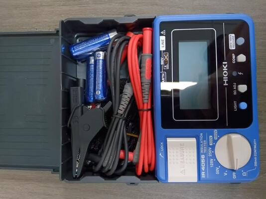 HIOKI IR4056-20 Insulation Resistance Meter with 5 Measurement Ranges 0.3s Response Time and Anti-Drop Protection