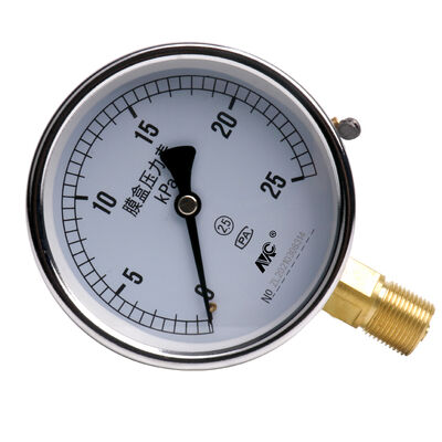 Threaded 1/4 Inch Differential Pressure Meter for Industrial Measurement