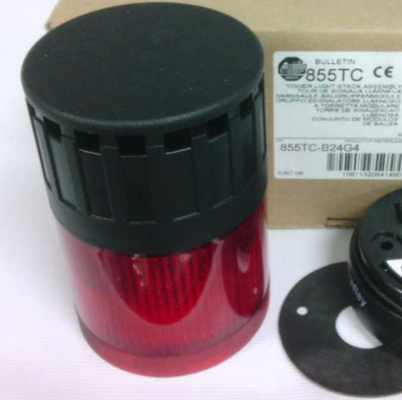 ROCKWELL 855XB-BND24A4 Hazloc Xenon Beacon with 24V DC, IP65-rated for high-visibility signaling in harsh environments
