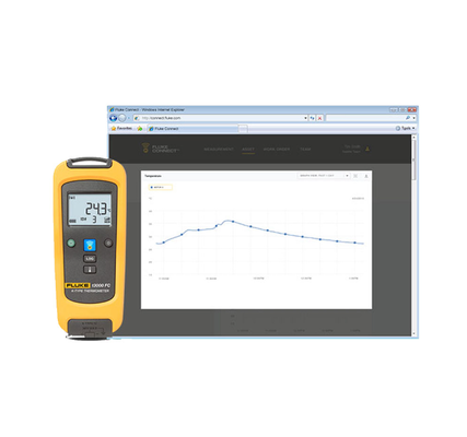 Fluke t3000 FC Wireless K-Type Temperature Module with 65,000 Readings Memory and 2.4 GHz RF Communications