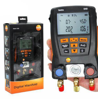 Testo 549 Digital Manifold Meter with Integrated Temperature Measurement and 1 Year Warranty for OEM ODM Support