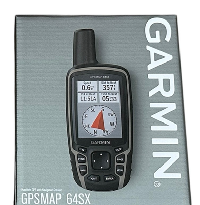 Garmin GPSMAP 64x Handheld GPS with 16 Hours Battery Life Quad Helix Antenna and TopoActive Maps