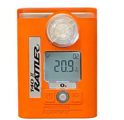 Industrial Scientific T40 II Rattler Portable Single Gas Monitor and T-Dock workers in hazardous environments 