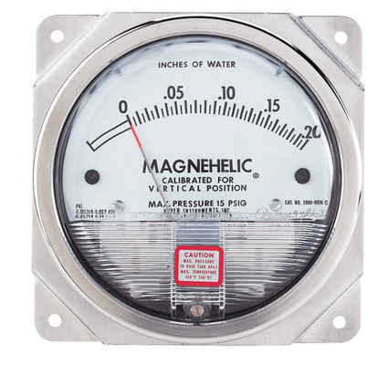 Dwyer Series 2000 Magnehelic Differential Pressure Gauge Compatible Gases