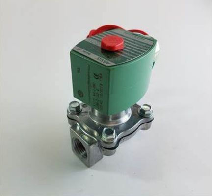 ASCO 8210G056-120/60 Brass Body Pilot Operated General Service Solenoid Valve 1-1/2'' Pipe Size, 2-Way Normally Closed,