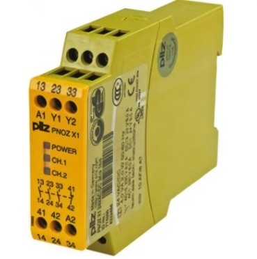 Pilz PNOZ X3 Emergency Stop Safety Relay With 24V Dc Supply Voltage 230V Ac Dual-Channel 3 Safety Contacts