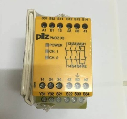 Pilz PNOZ X3 Emergency Stop Safety Relay With 24V Dc Supply Voltage 230V Ac Dual-Channel 3 Safety Contacts