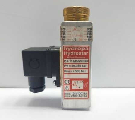 HYDROPA Brass Pressure Switch DS-802/M/B with 50 Bar Max Pressure IP65 Rated and G1/4 Thread for Water Dispenser
