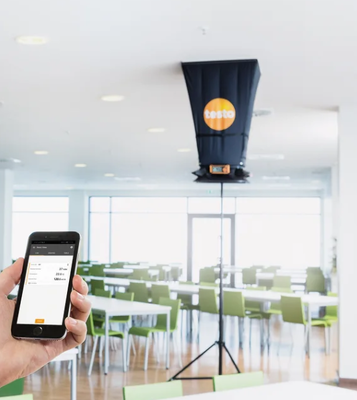 Bluetooth Air Flow Capture Hood with ±1 °F Accuracy and Lightweight Design for HVAC Flow Measurement
