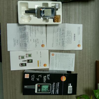 Testo 175H1 Temperature and Humidity Data Logger with Large Display, External Stub Sensor, and Excel Export Function