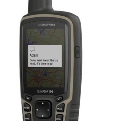 Garmin GPSMAP 64x Handheld GPS with 16 Hours Battery Life Quad Helix Antenna and TopoActive Maps