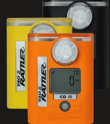 Industrial Scientific T40 II Rattler Portable Single Gas Monitor and T-Dock workers in hazardous environments 